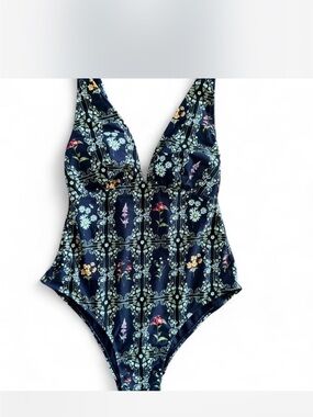 Agua Bendita Target Women’s XL One Piece Swimsuit High Cut Low Open Scoop Back